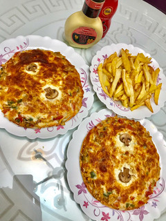 عکسی از دستور پیتزا مرغ و قارچ