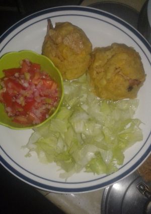 Una foto de Mofongo de longaniza