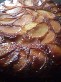 Una foto de Tarta de manzana invertida