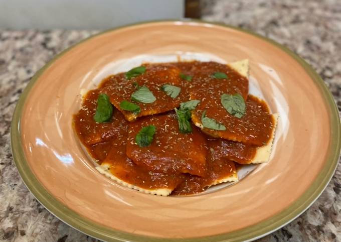 Step-by-Step Guide to Prepare Eric Ripert Homemade Ricotta Ravioli with Sunday Sauce