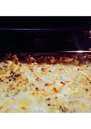 Una foto de Coliflor gratinada
