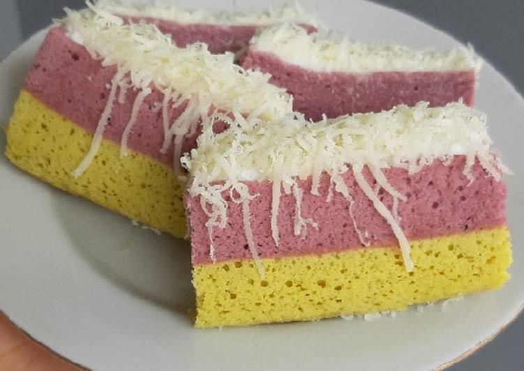 Resep Lapis Talas Kukus | Langkah Membuat Lapis Talas Kukus Yang Enak Banget