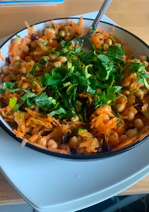 A picture of Moroccan Carrot and Chickpea Salad.
