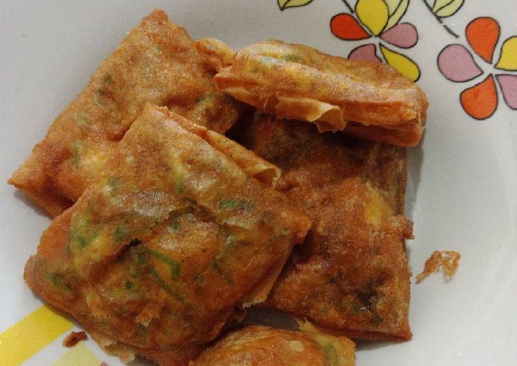 makanan Martabak telor sederhana. Jadi, Enak