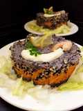 Timbal de porotos negros y quinua