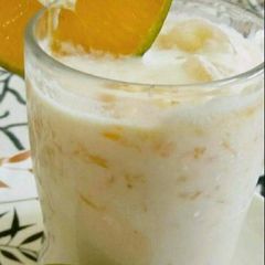 A picture of Orange lassi.