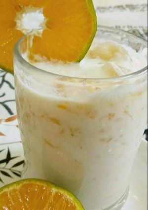A picture of Orange lassi.