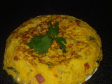 Tortilla de bacalao y verduras