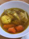 Sopa de pollo muy curativa