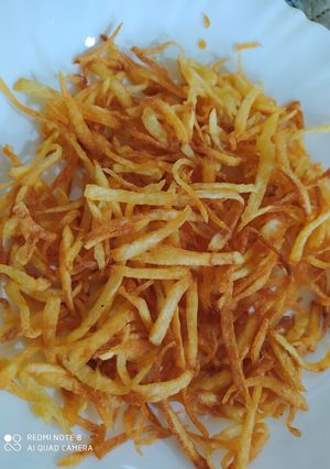 عکسی از دستور سیب زمینی رشته