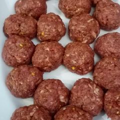 A picture of Mutton kofta preparation 💝💝.