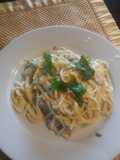 Pasta Alfredo con pollo