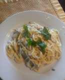 Pasta Alfredo con pollo