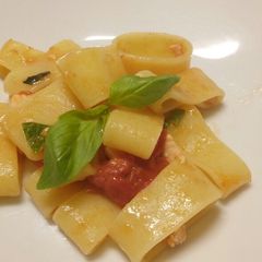 A picture of Calamarata al salmone.