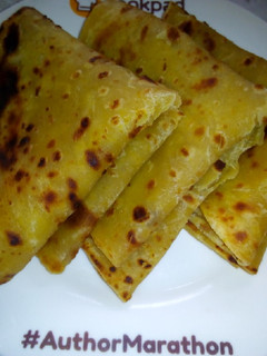 A picture of Pumpkin chapatis #4WeeksChallenge.