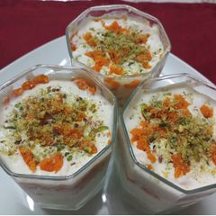 A picture of Carrot Halwa Pudding.