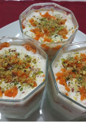 A picture of Carrot Halwa Pudding.