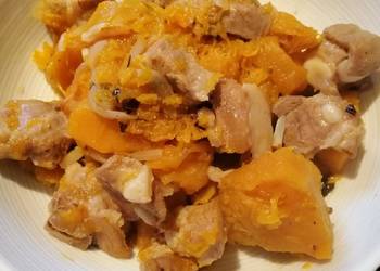 How to Make Yummy Pork Ribs and Pumpkin