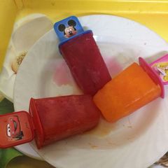 A picture of Colourful ice candy.
