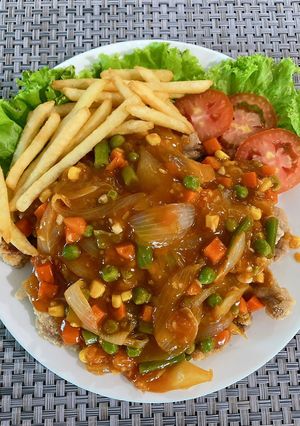Foto resep Bistik Babi Ala Chinese Restoran