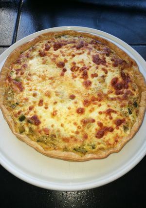 Una foto de Tarta de zapallito verde