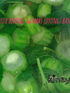 Foto resep Sayur Bening Gambas (oyong) bayam