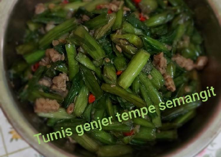 Tumis Genjer Tempe Semangit