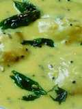 Green Squash (Lauki) paruppu urundai More kuzhambu (in buttermilk sauce)