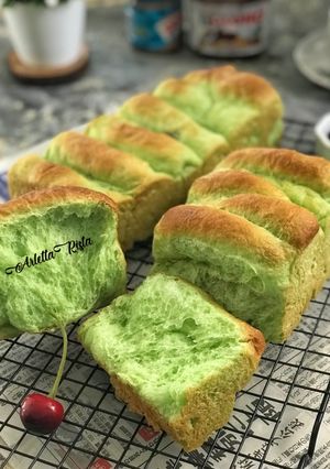 Foto resep Roti Sobek Pandan isi coklat keju