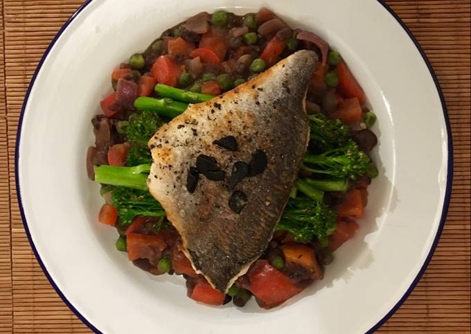 How to Prepare Perfect Japanese inspired sea bream on a bed of wasabi adzuki beans 🇯🇵