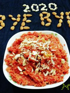 गाजर का हलवा(Gajar ka halwa recipe Hindi) रेसिपी मुख्य फोटो