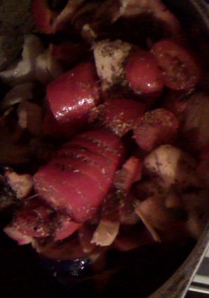 Una foto de Salsa de berenjenas light para pastas #CocinamosConVerduras