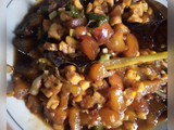 Oseng kikil dan tempe cabe ijo