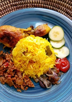 Foto resep Nasi Katok Kuning khas Brunei Darussalam Ala-Ala