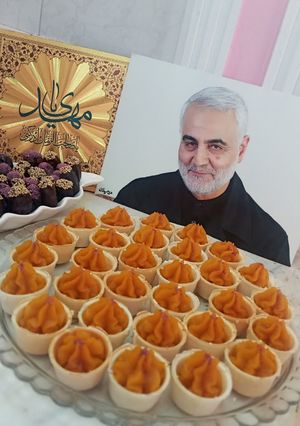عکسی از دستور حلوا زعفرانی نذری