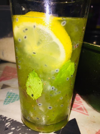 Resep Es Melon serut daun mint Irit Untuk Jualan