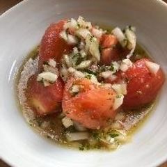 A picture of Marinated Tomatoes.