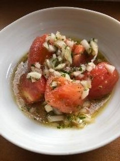 A picture of Marinated Tomatoes.