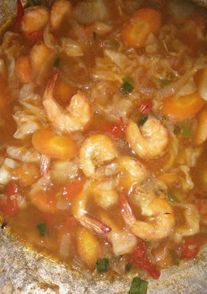 Foto resep Udang Saus Tiram Pedas