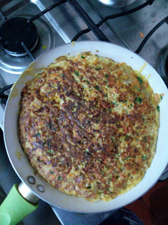 Una foto de Tortilla de zanahoria y zapallito