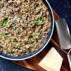 A picture of Date Night Porcini & Prosecco Risotto ♥️🥂.