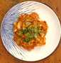 Easy Steps to Make Fregola sarda with prawns, squid, scallops, blue eye cod and light tomato sauce the So Delicious Really delicious