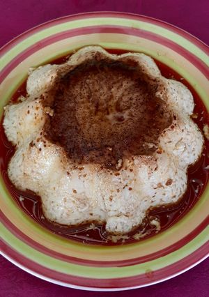 Una foto de Flan casero