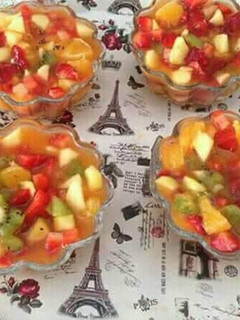صورة لوصفة سلطة الفواكه 😋😋