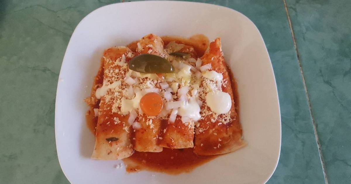 Enchiladas de queso Receta de Tau Méndez Cookpad
