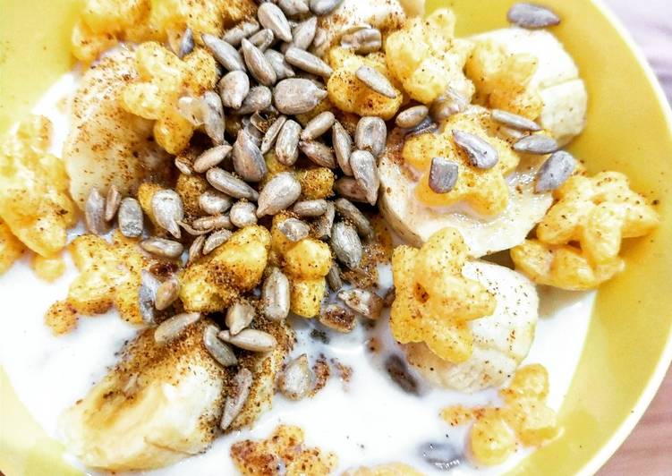 Bagaimana Menyiapkan Menu sarapan sereal pisang yang Lezat