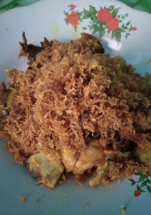 Foto resep Ayam serundeng kelapa
