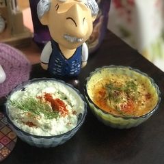 Honey Mustard Dip and Tzatziki Dip Greek Garlic Dip A picture of Honey Mustard Dip and Tzatziki Dip Greek Garlic Dip.