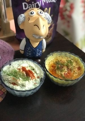 A picture of Honey Mustard Dip and Tzatziki Dip Greek Garlic Dip.