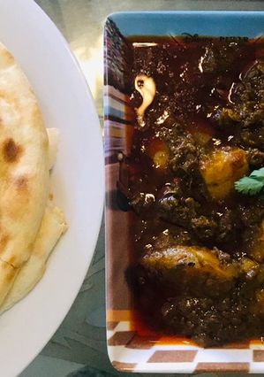 A picture of Dhaba Style Aloo Palak.